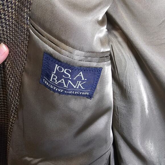 Jos. A. Bank 100% Wool Multicolor Plaid Blazer Men's 40S‎ - Picture 3 of 10